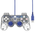Transparent shell PC computer USB game controller 3D joystick controller vibration free game accessories
