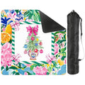 Festive Floral Christmas Tree Mahjong Mat
