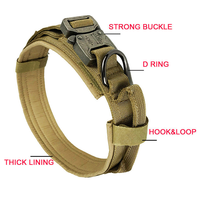 Tactical Dog Collar - Durable, Adjustable & Stylish for Active Dogs