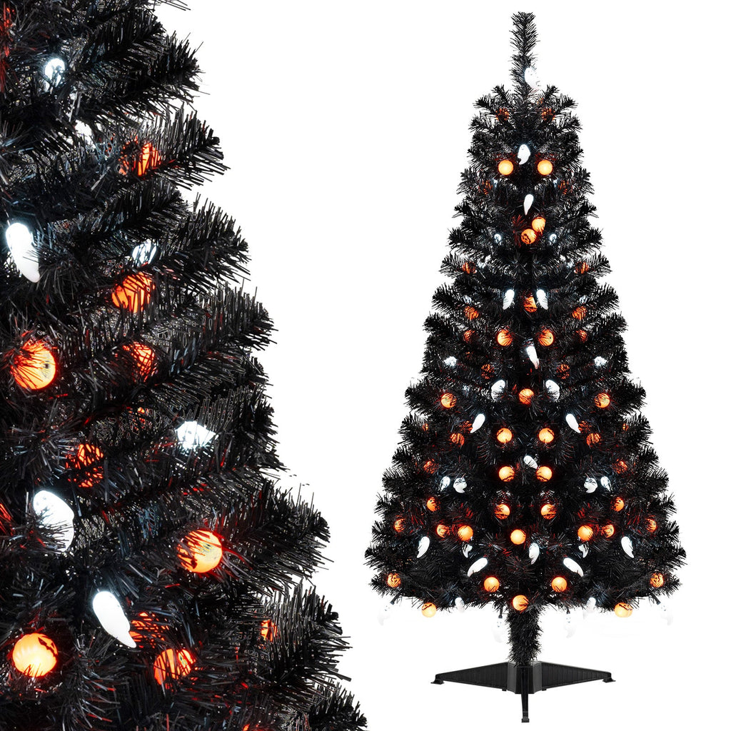 4.5 Feet Artificial Halloween Tree with 6 Lighting Modes and 5 Musics