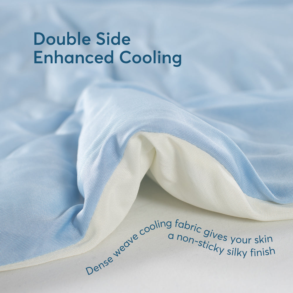 KASENTEX Cooling Blanket for Hot Sleepers - Ultra Soft Silky All Season Comforter, Hypoallergenic & Breathable Bedding - Ideal Gift