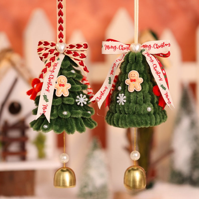Christmas gift pendant car hanging twist stick Christmas tree handmade DIY material package homemade creative jewelry decoration