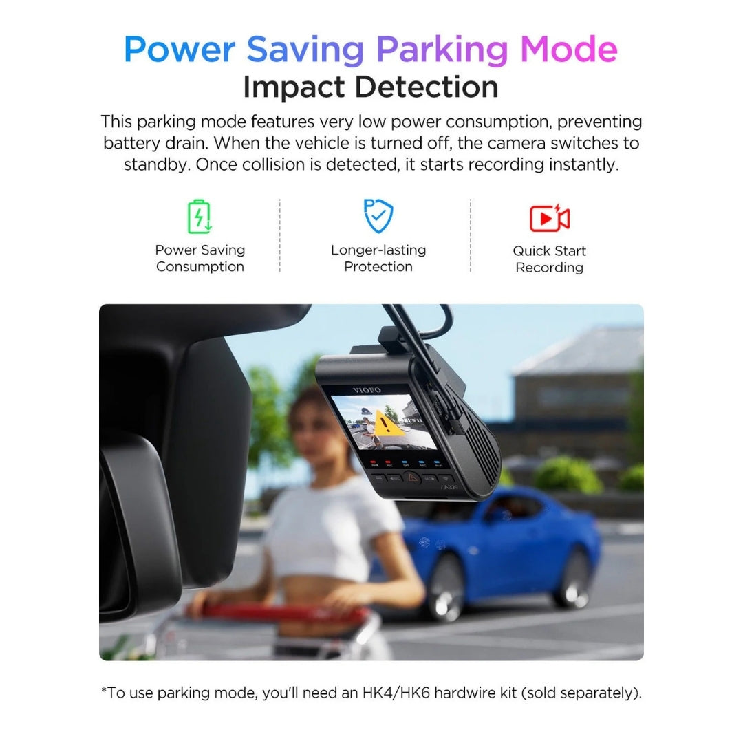 VIOFO A329S 2CH 4K UHD 60FPS Front + 2K Rear Sony STARVIS 2 Dash Cam