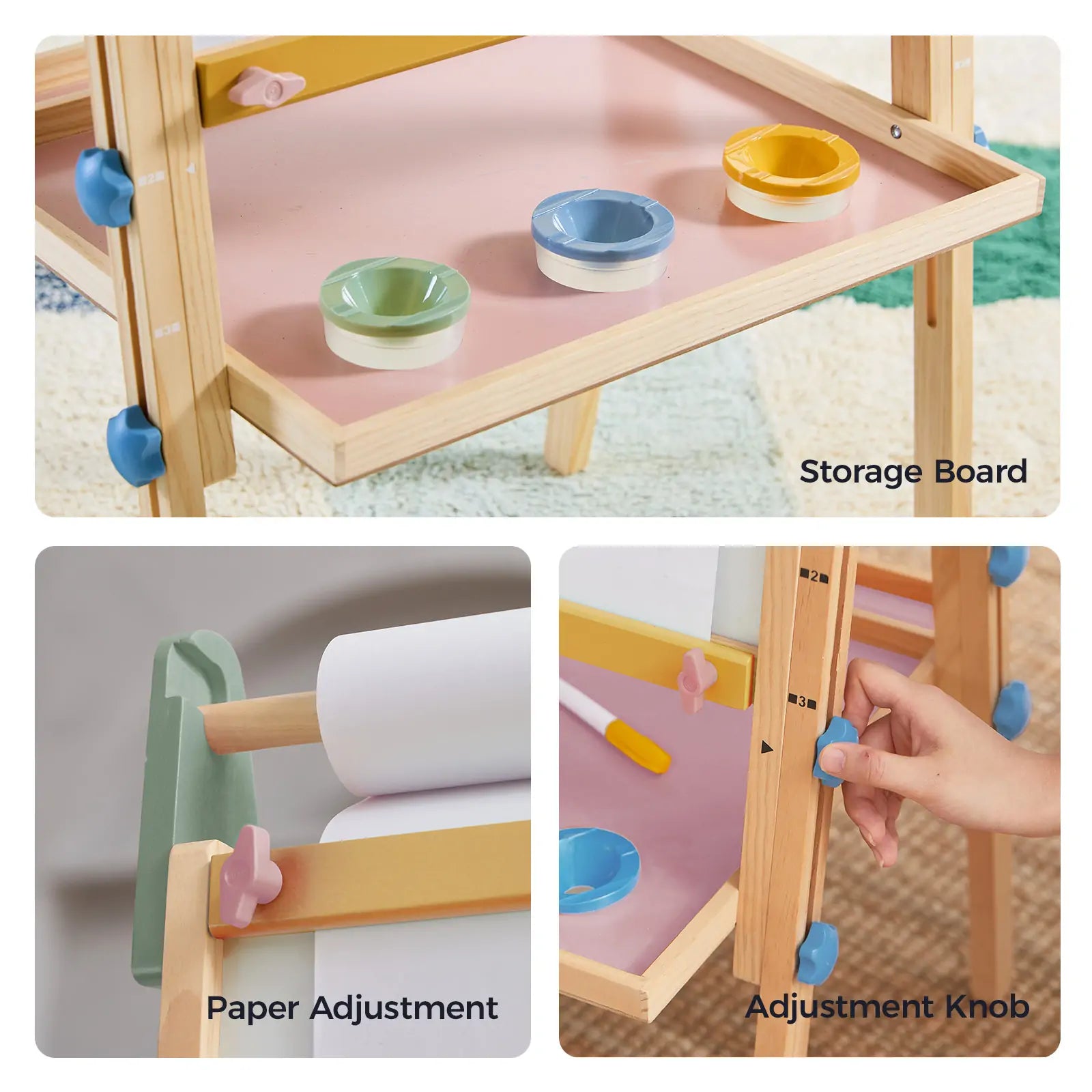 Tiny Land® 3-in-1 Art Easel for Kids