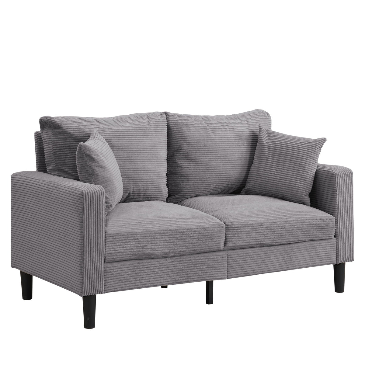 Modern Upholstered Loveseat Sofa, High Resilience