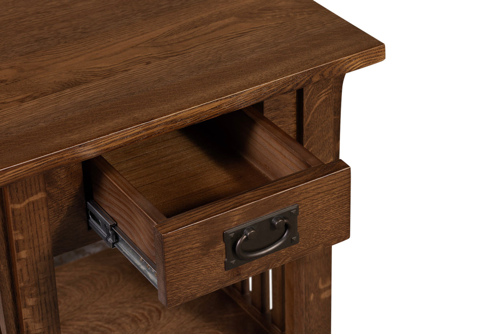 Mission Quarter Sawn Oak 1-Drawer Crofter End Table