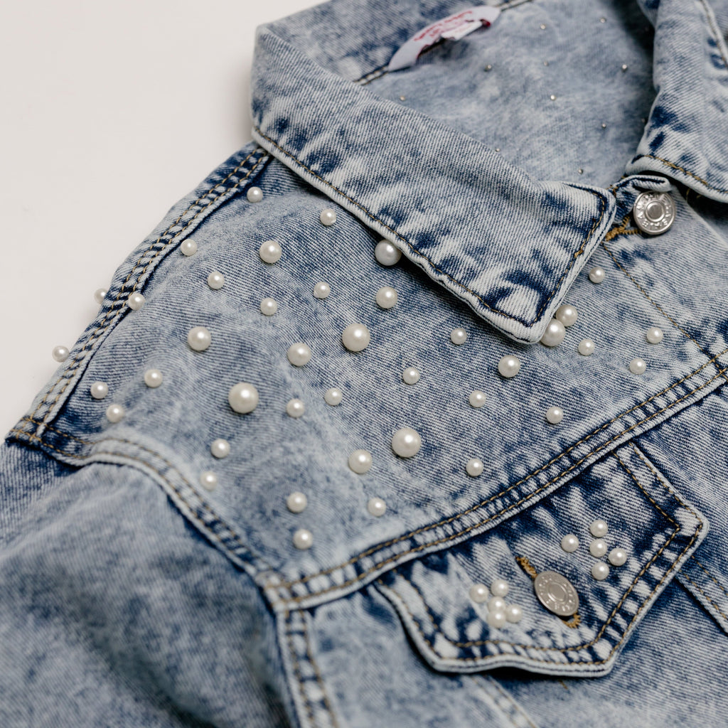 Embroidered Denim Jacket - Bride