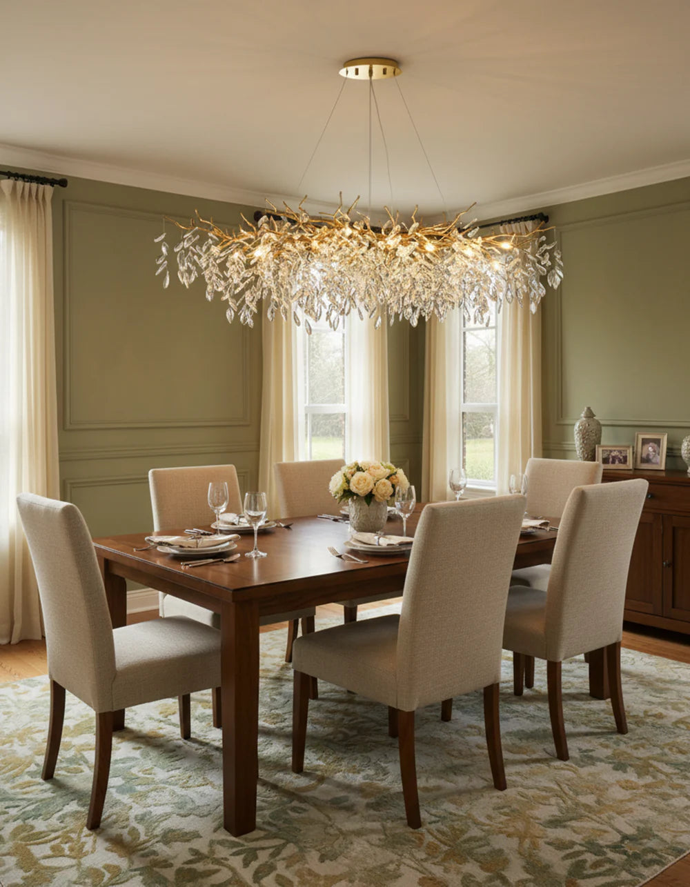 Albero Collection Crystal Chandelier