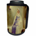 3dRose TDSwhite – Christmas Holidays Xmas - Vintage Christmas Virgin Mary Baby Jesus First Noel Manger Classic - Can Cooler Bottle Wrap (cc_300643)