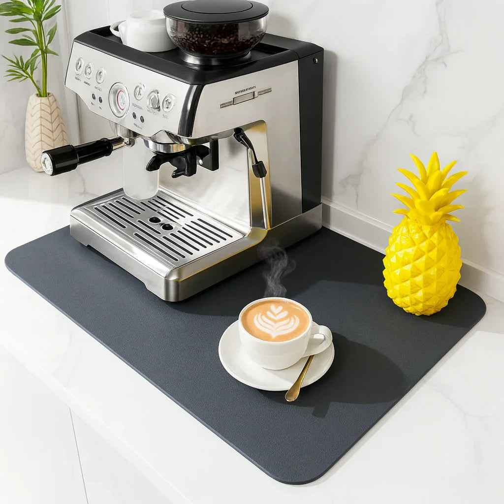 Coffee Bar Mat — Super Absorbent, Non-Slip | Strabella