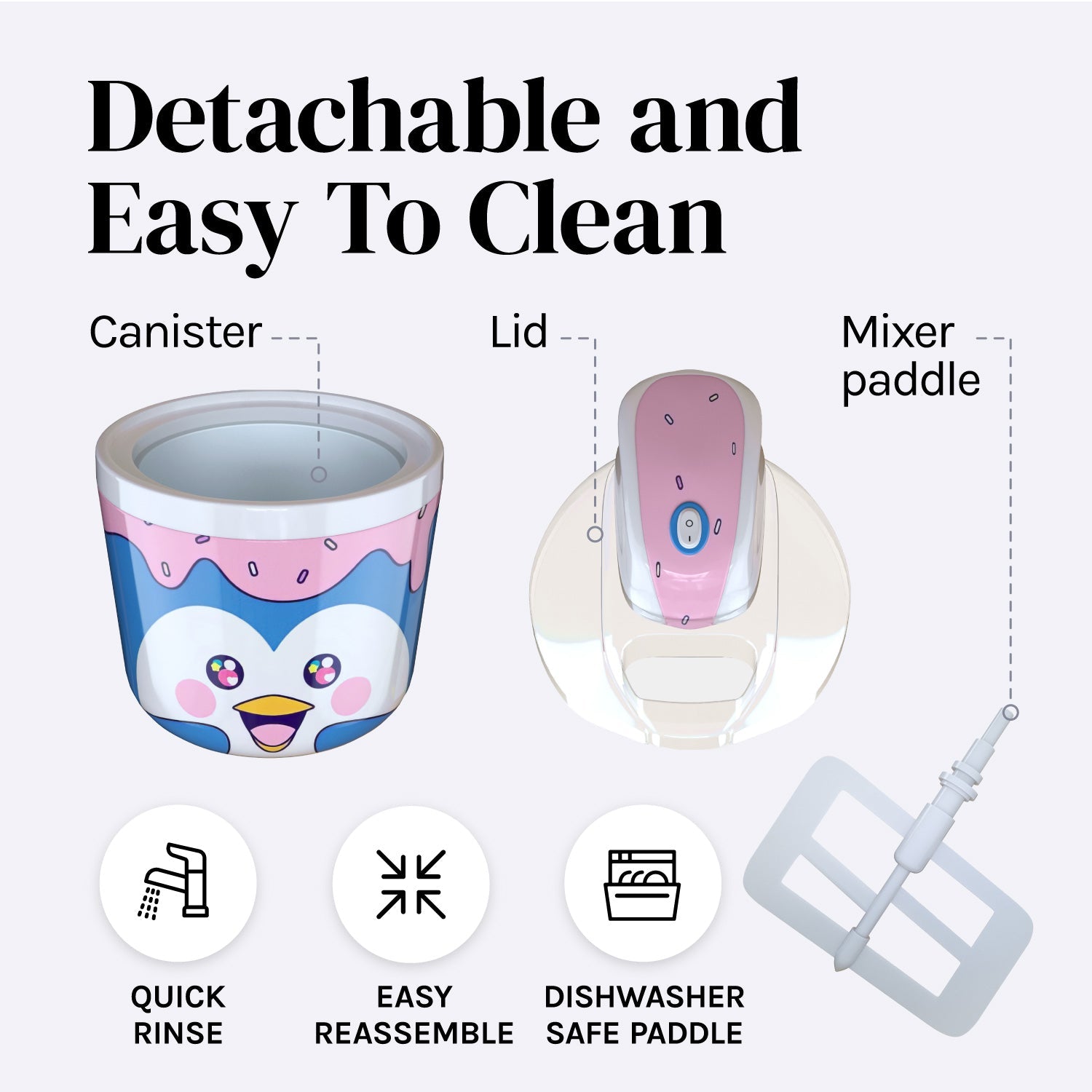 Electric Ice Cream Maker for Kids (1.2 Qt)