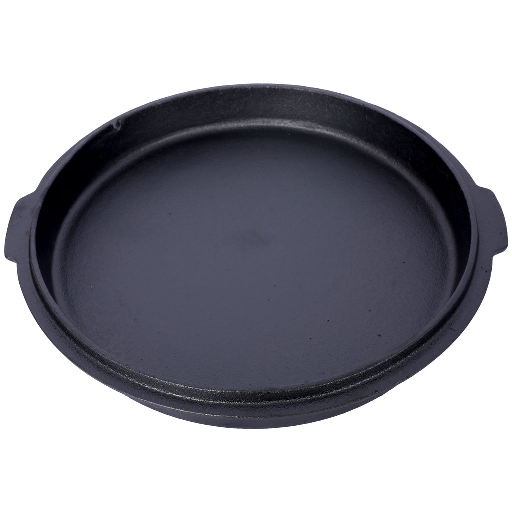 ast iron Dutch oven with lid, outdoor camping deep pot, used for camping, cooking, barbecue and leg rest,6 quarts