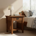 Mission Quarter Sawn Oak 1-Drawer Crofter End Table
