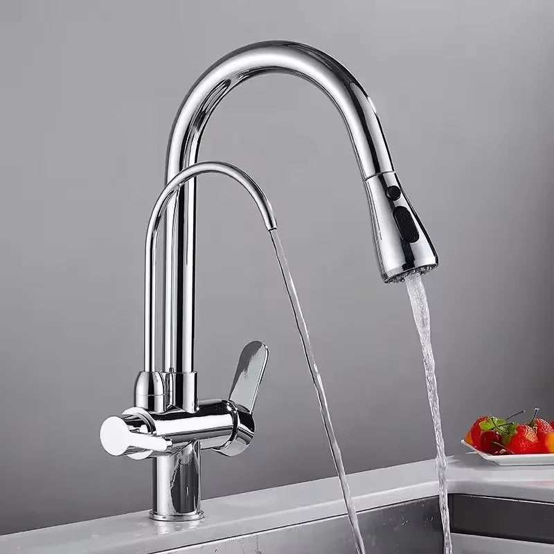 GOOD Quality Kitchen Faucet With Purification Swivel Spout TapDrinking Water Mixer Faucet