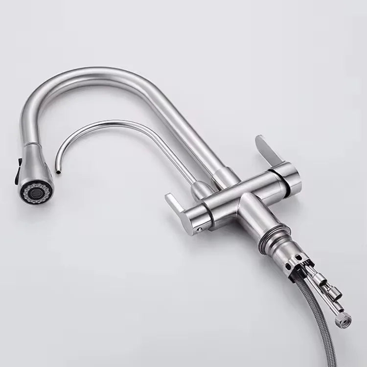 GOOD Quality Kitchen Faucet With Purification Swivel Spout TapDrinking Water Mixer Faucet