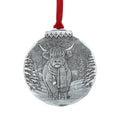 Holiday Highland Cow Christmas Ornament