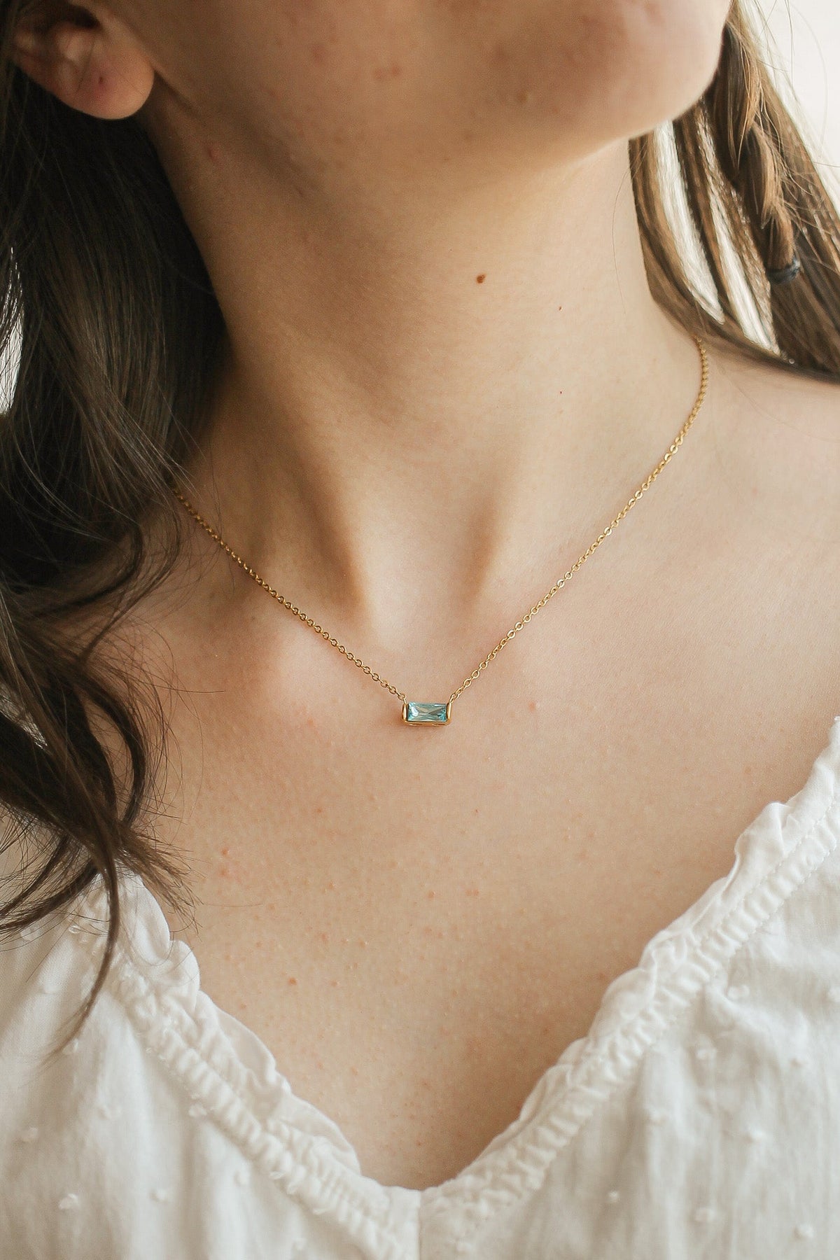 CZ Birthstone Necklace
