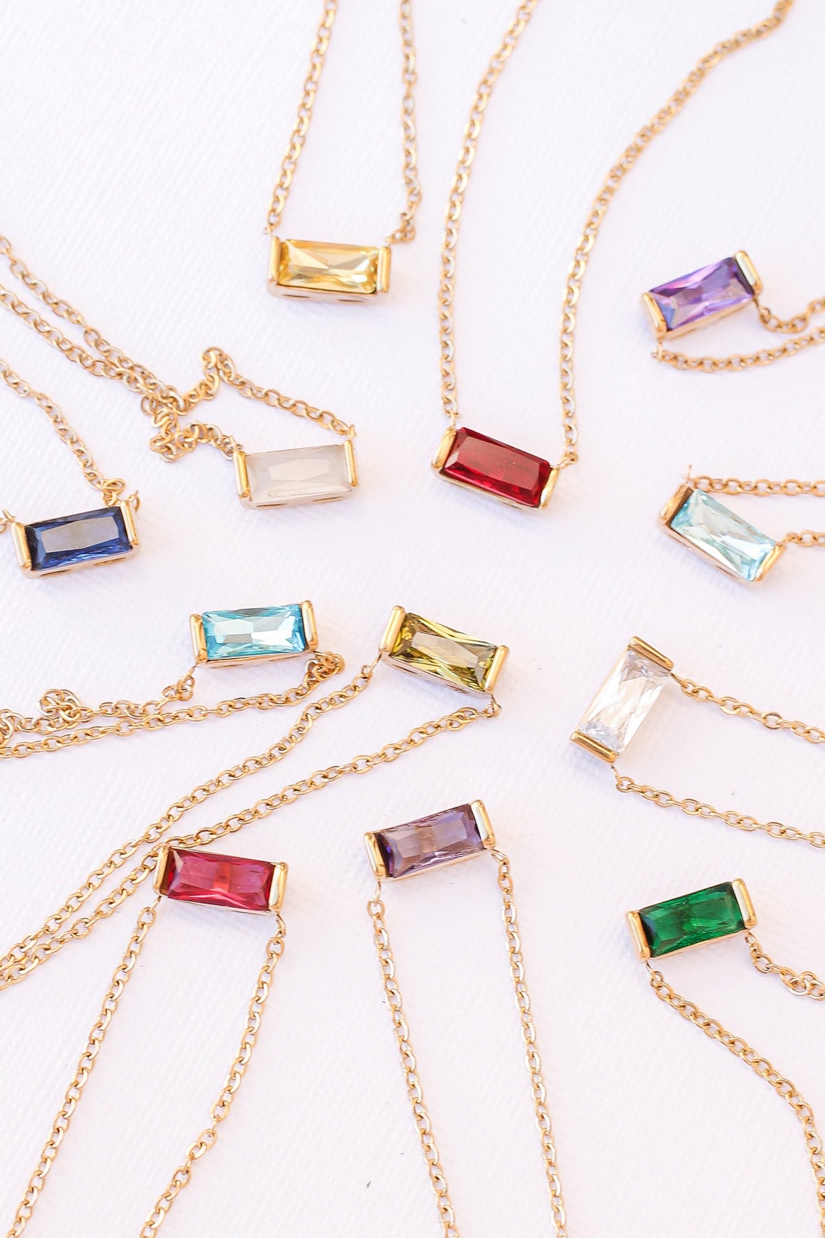 CZ Birthstone Necklace