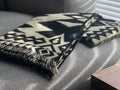Awa Throw Blanket - Natural / Black