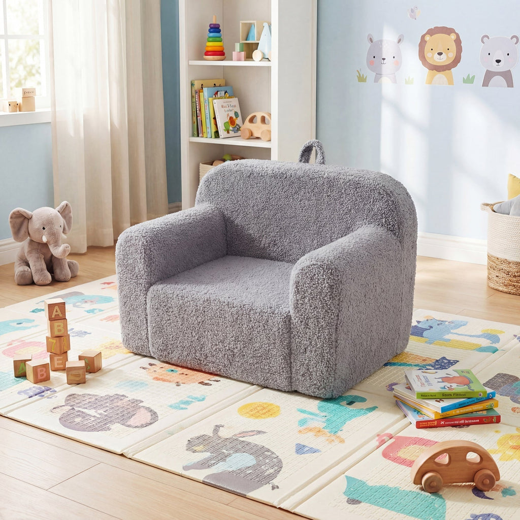 Kids Couch Portable Toddler Sofa with Anti-slip Base