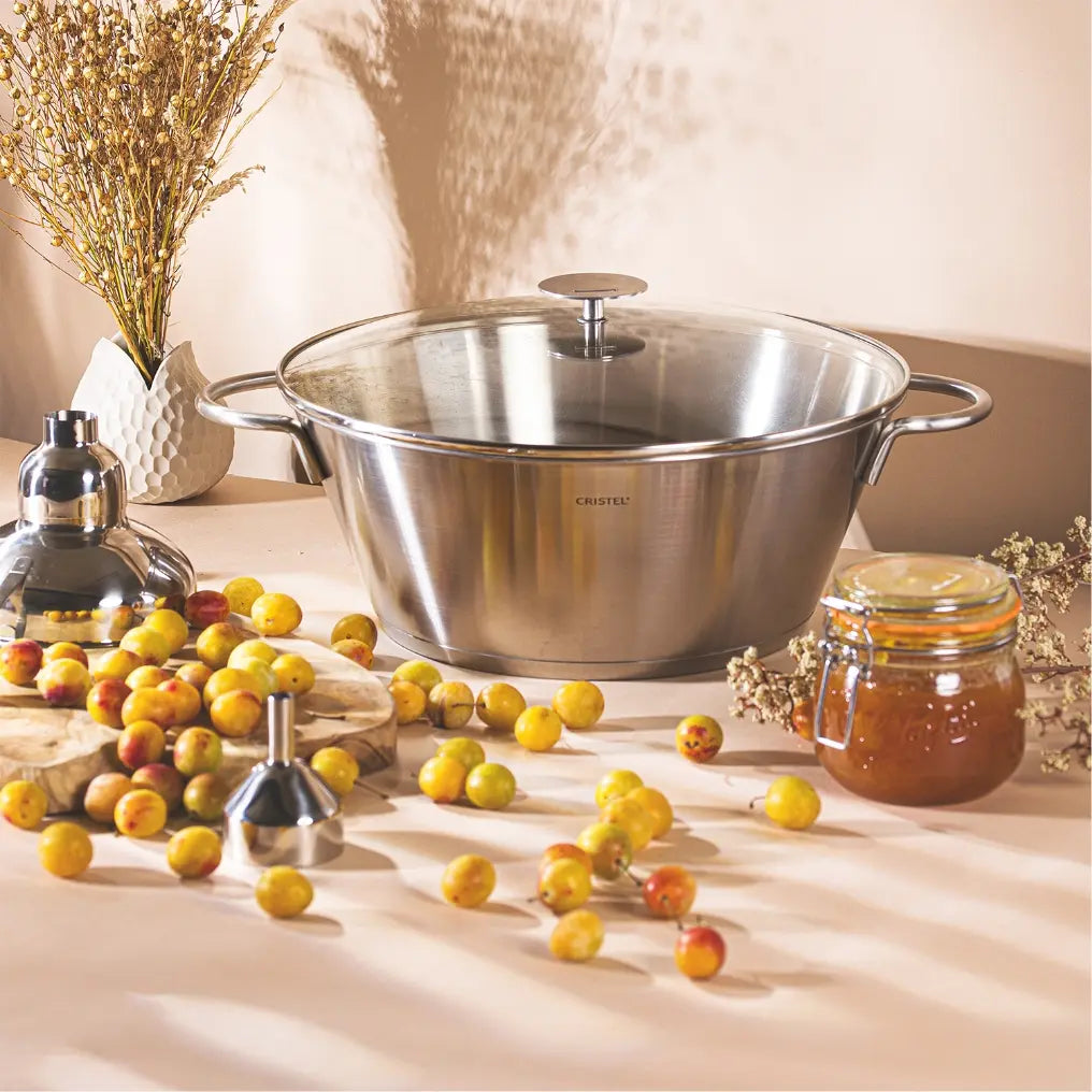 Preserve pan with glass Lid