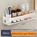 Bathroom Shelf Wall-Mounted Spice Rack Multifunctional Item Shelf Condiment Storage Shampoo Organizer Rack Kitchen Accessories