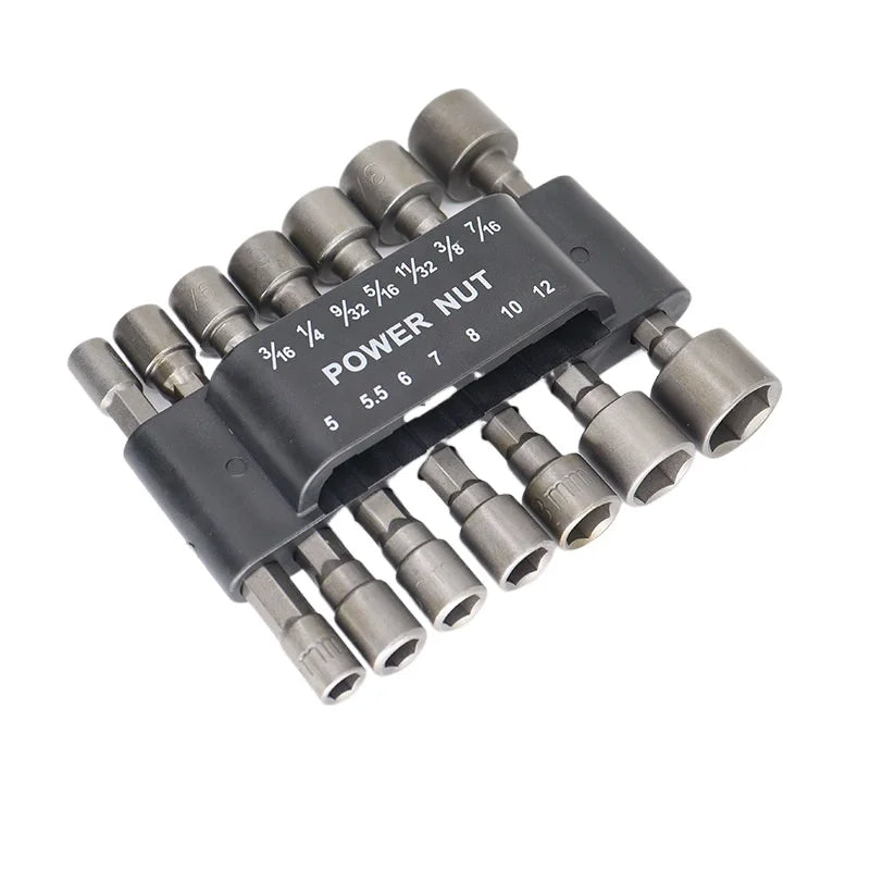 9-14 Piece Hex Socket Nut Driver Set | 5mm-13mm Screwdriver Bit Set