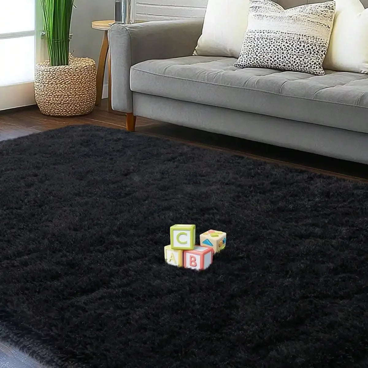 Plush And Thick Long-Pile Carpet, Super Soft