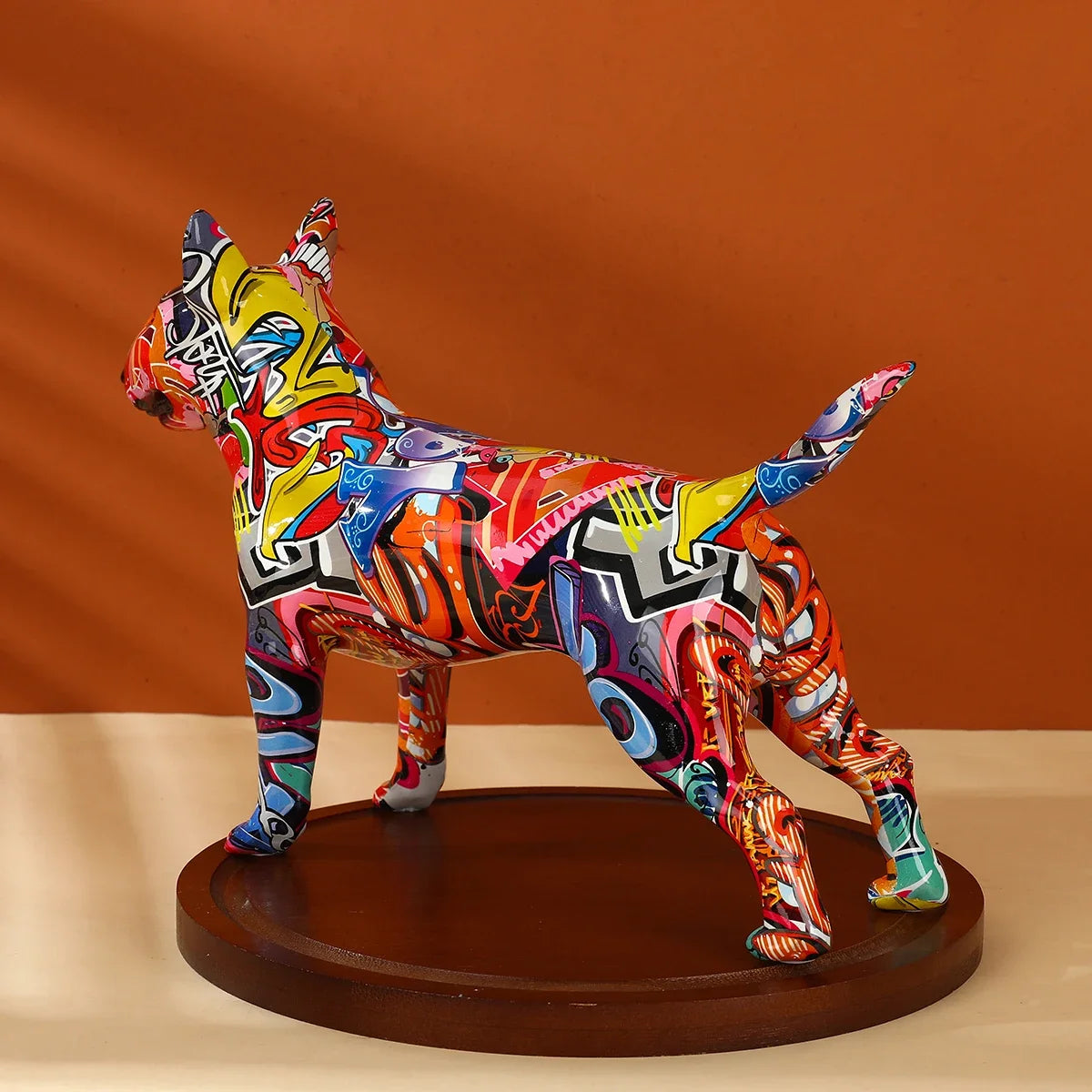 Art Creative Simple Colorful Bull Terrier