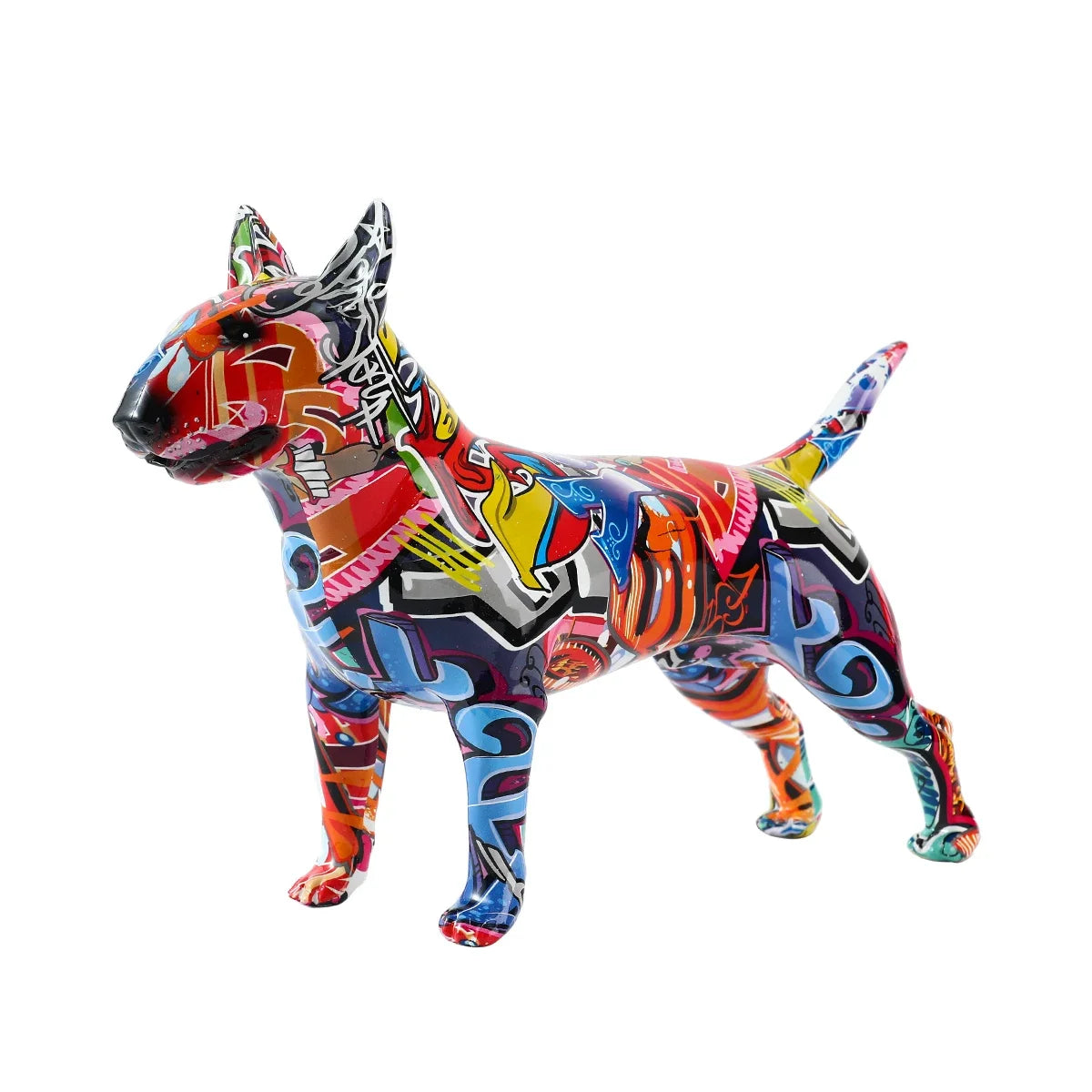 Art Creative Simple Colorful Bull Terrier