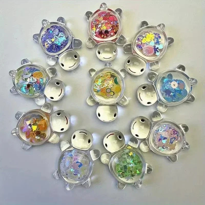 10pcs Glow in The Dark Resin Turtle Figurines