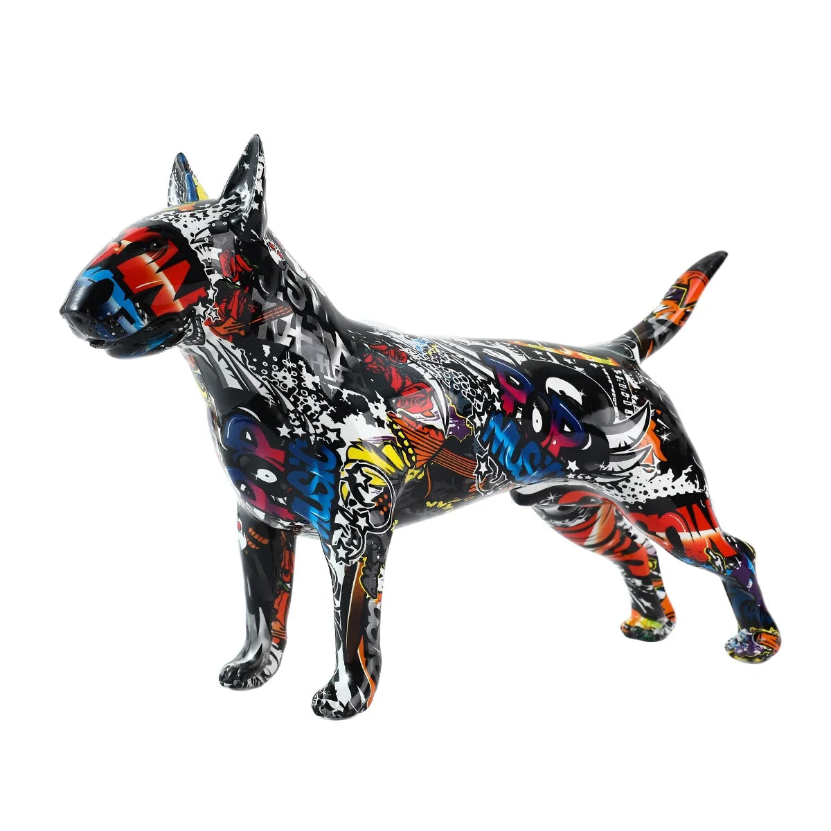Art Creative Simple Colorful Bull Terrier