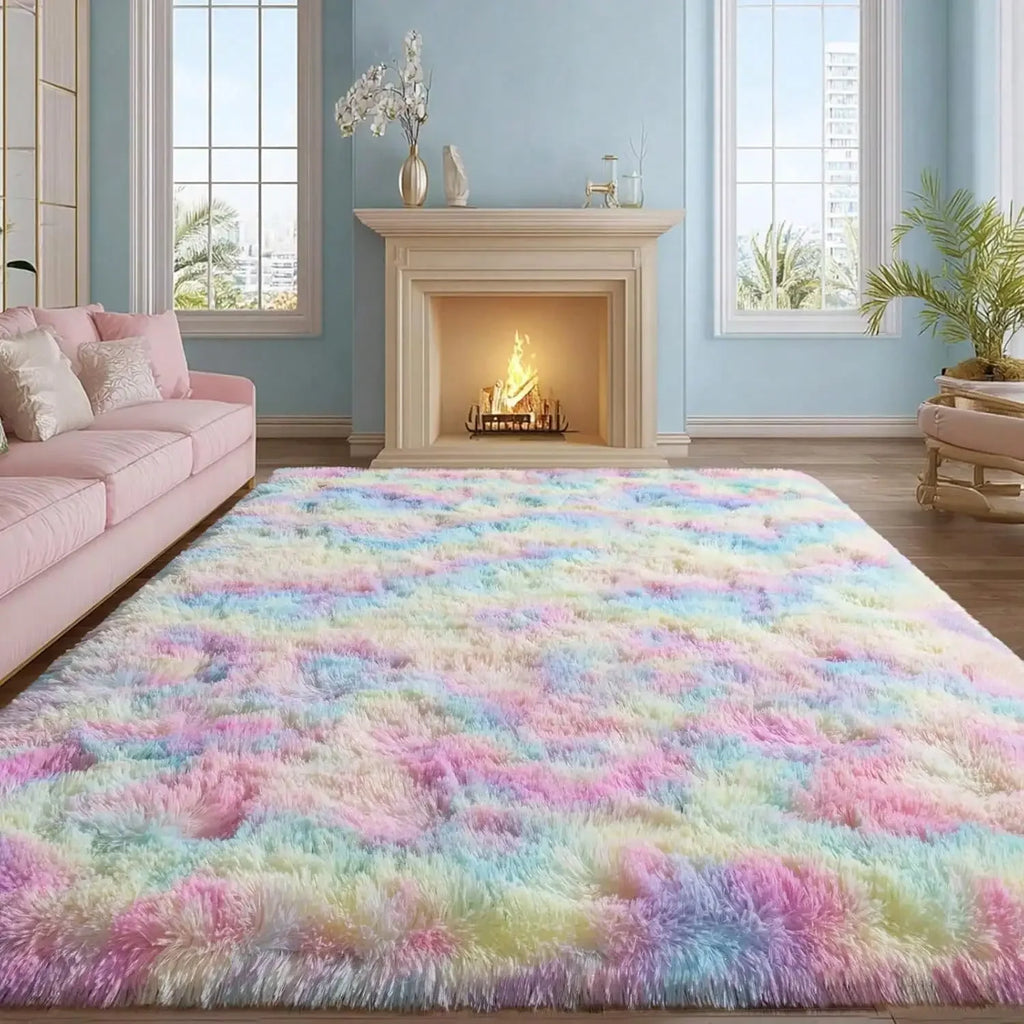 Plush And Thick Long-Pile Carpet, Super Soft