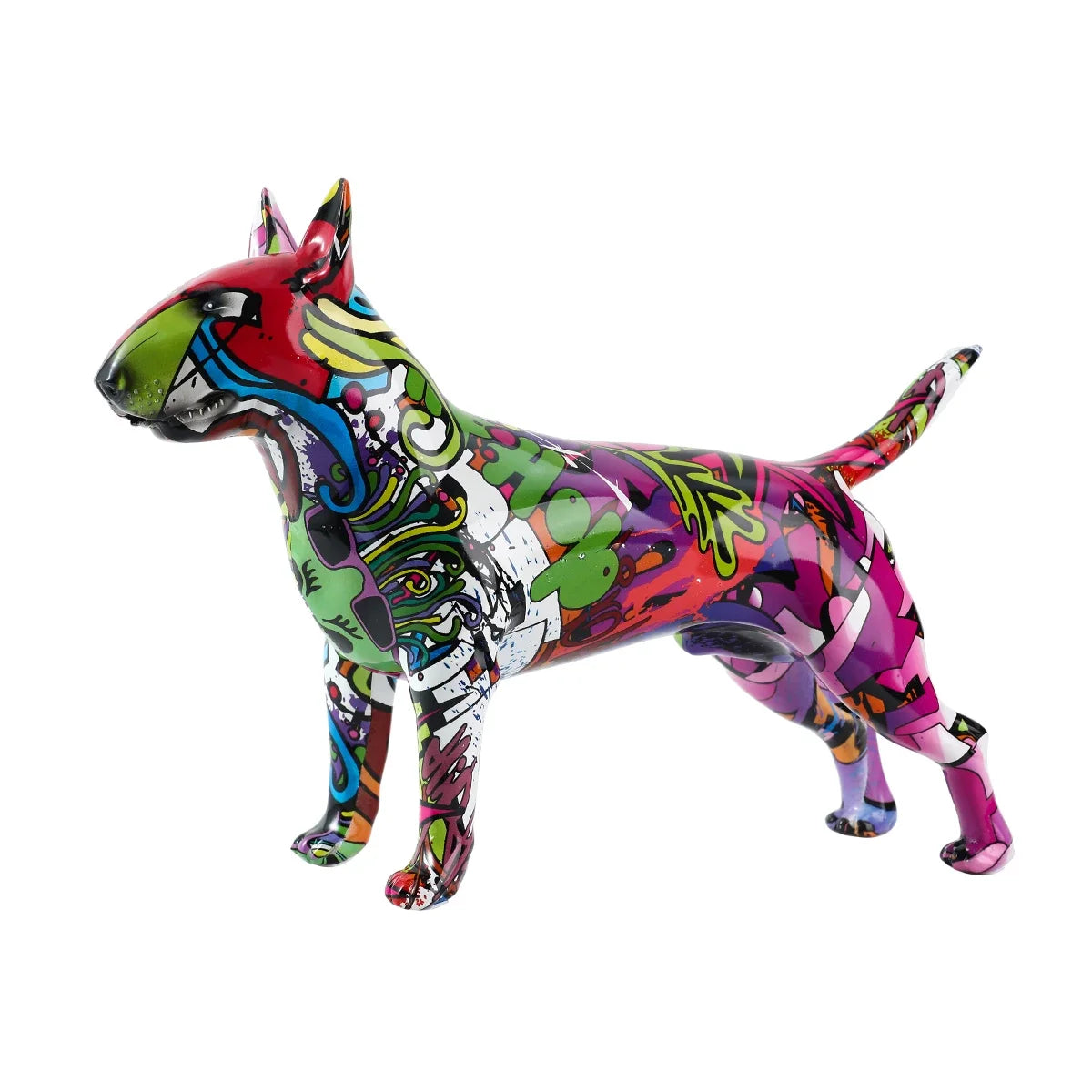 Art Creative Simple Colorful Bull Terrier