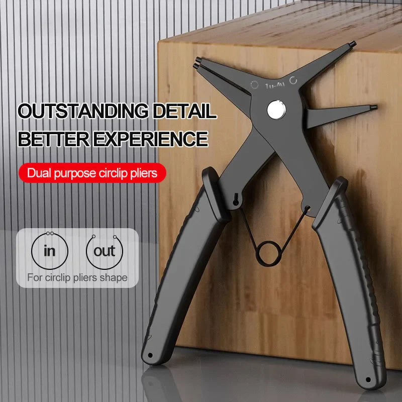 2 in 1 Snap Ring Pliers | Internal External Retaining Ring Pincer Tool