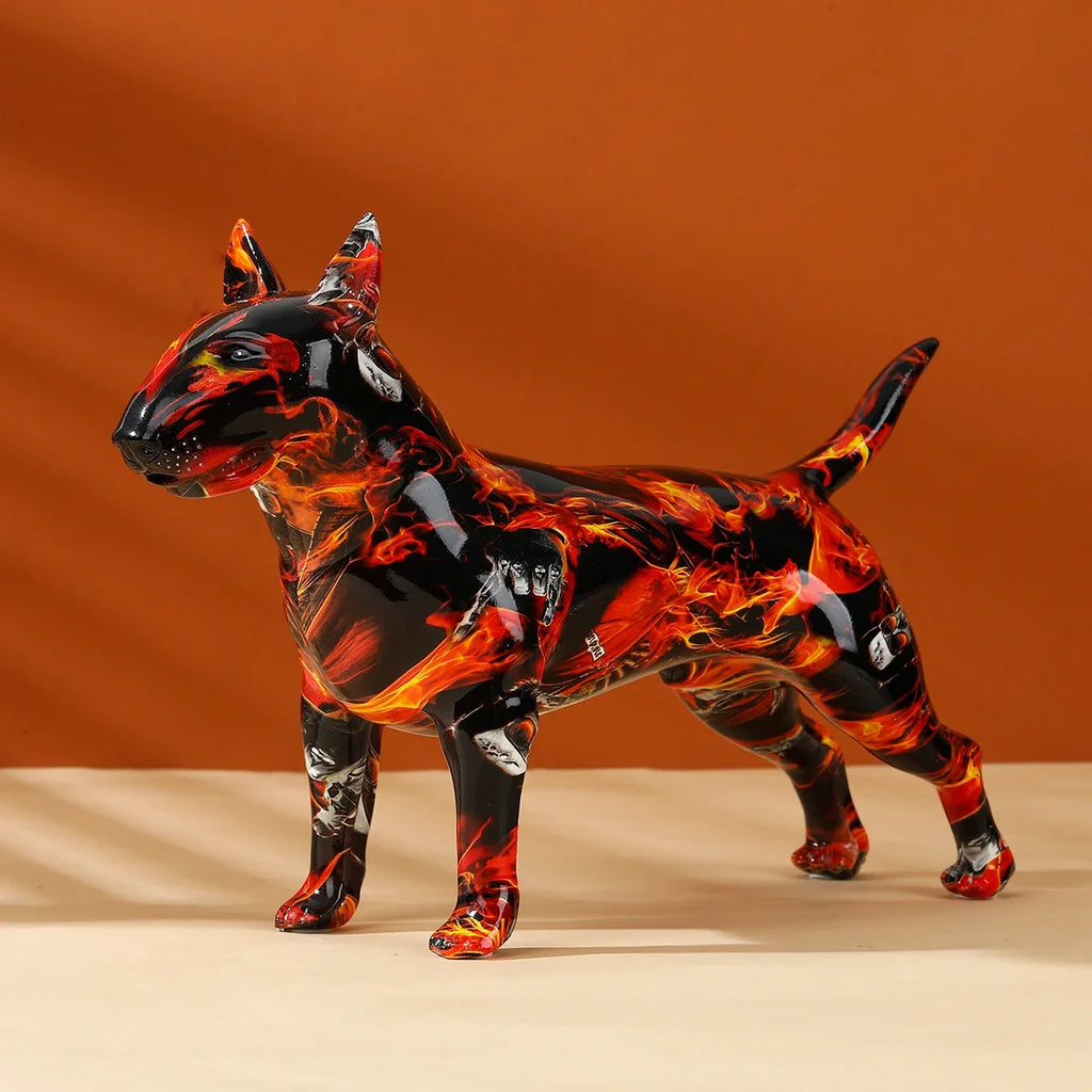 Art Creative Simple Colorful Bull Terrier