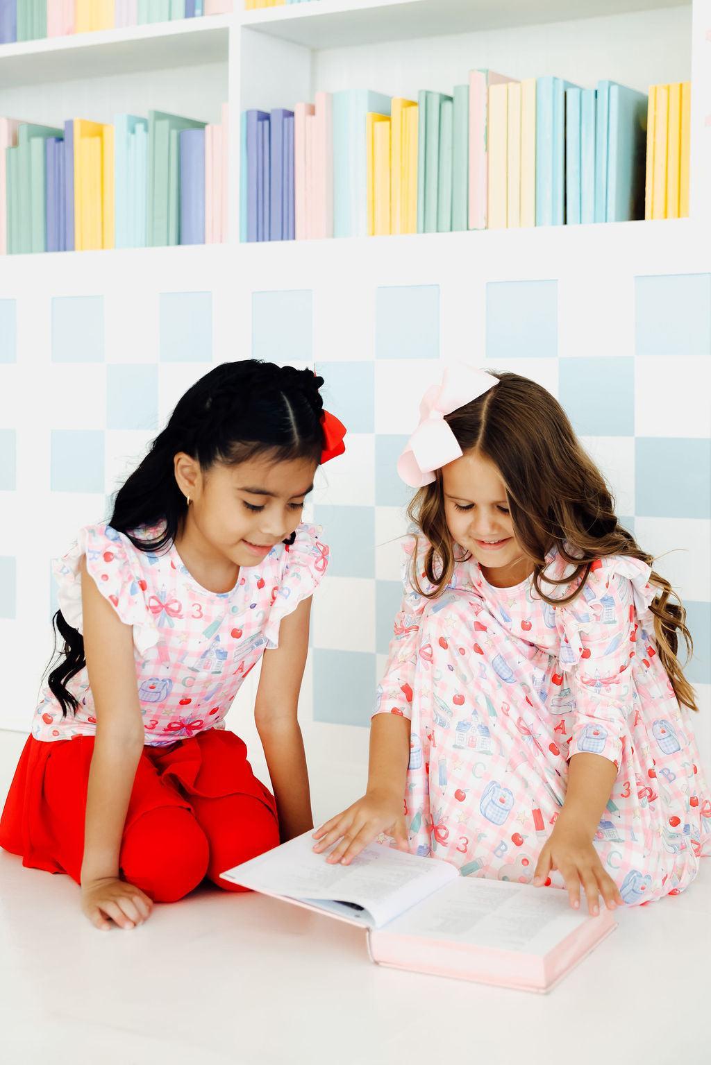 School Days 3/4 Ruffle Twirl Dress