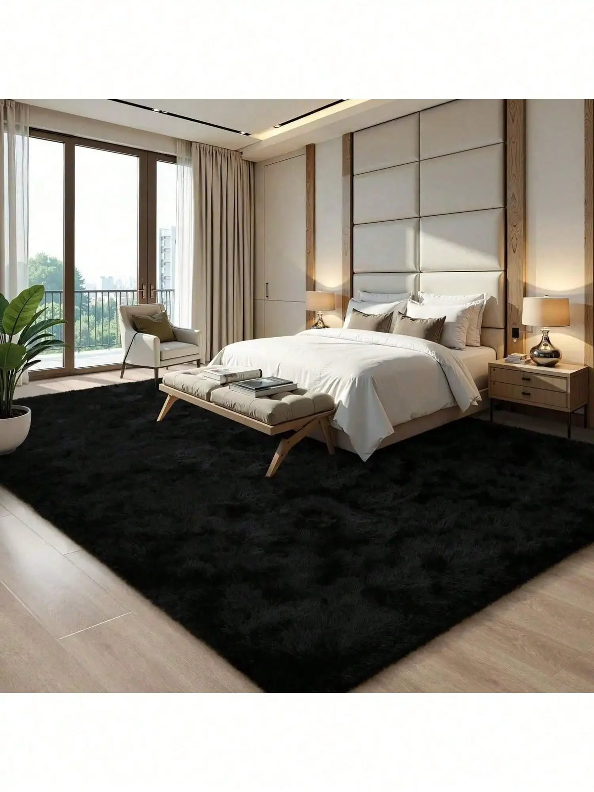 Plush And Thick Long-Pile Carpet, Super Soft