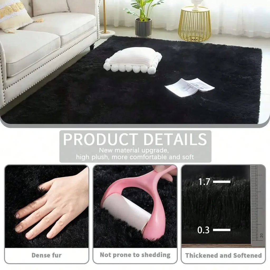 Plush And Thick Long-Pile Carpet, Super Soft