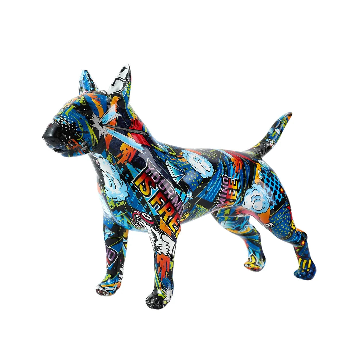 Art Creative Simple Colorful Bull Terrier