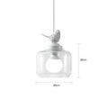 Birds Glass Pendant Lights For Dining Room Kitchen Bedroom Homestay Suspension Hanging Lamp E27 LED Christmas Gift Drop Shipping