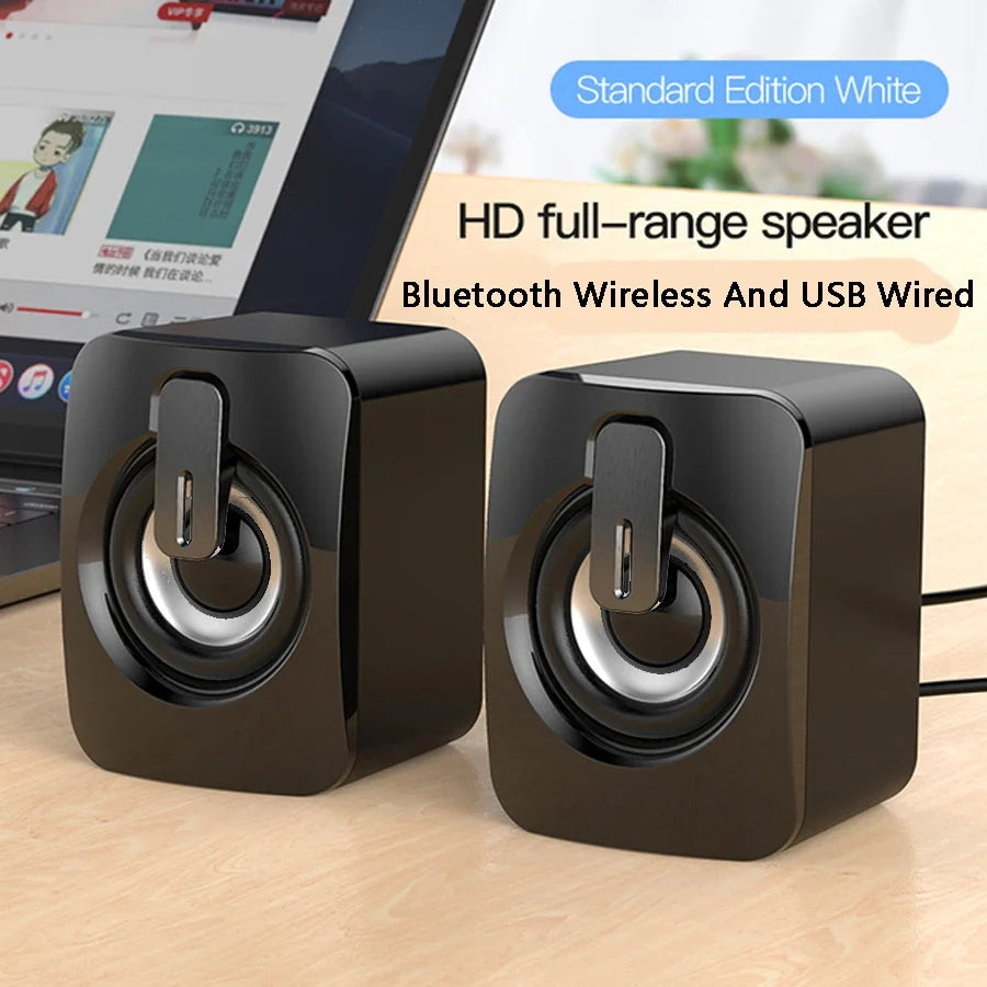 AyeBeau USB Computer Speaker | 2.0 Stereo Desktop Soundbar for PC Laptop