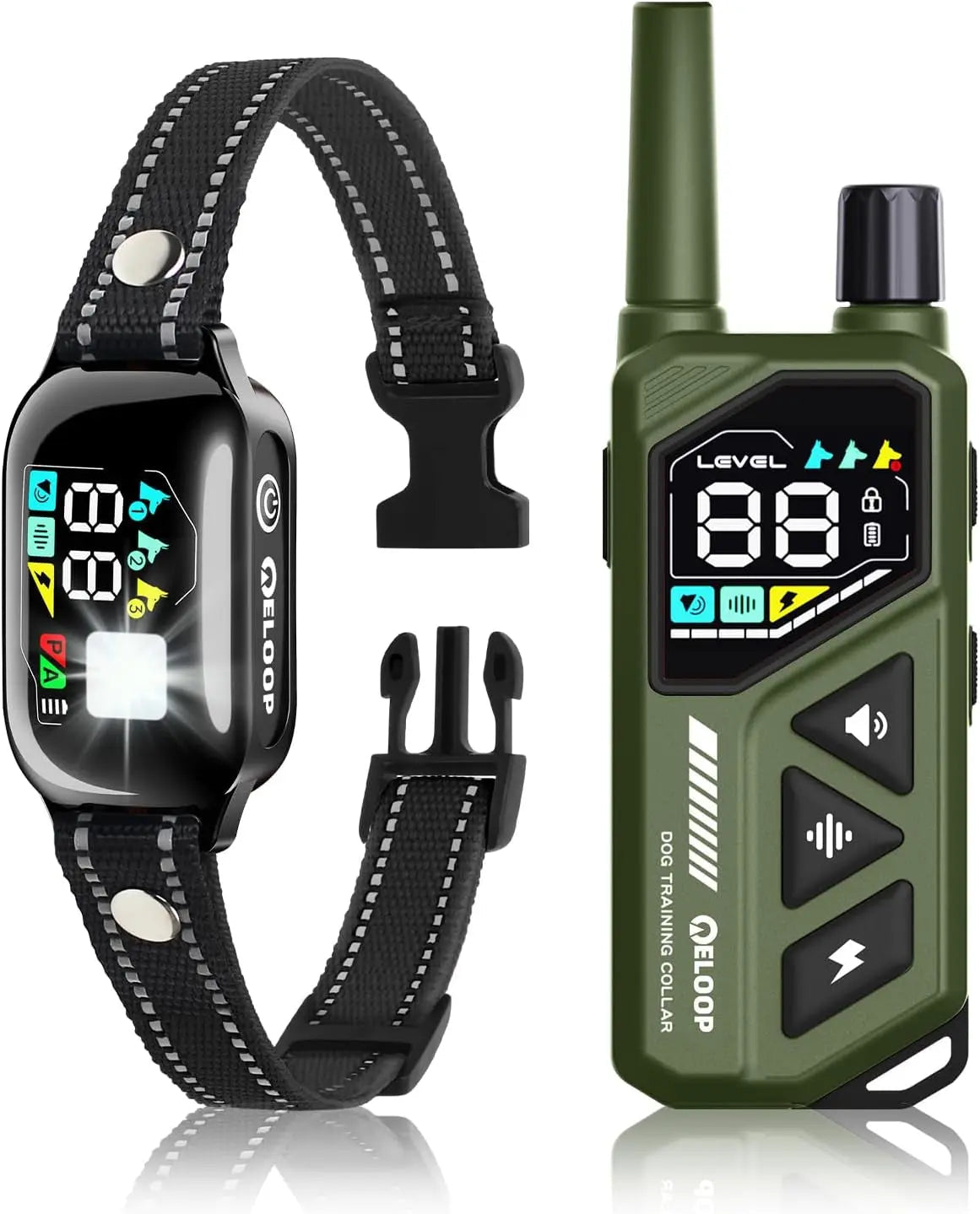 Waterproof Dog Shock Collar for up to 3 Dogs 3300FT AI Bark IPX7 Rechargeable