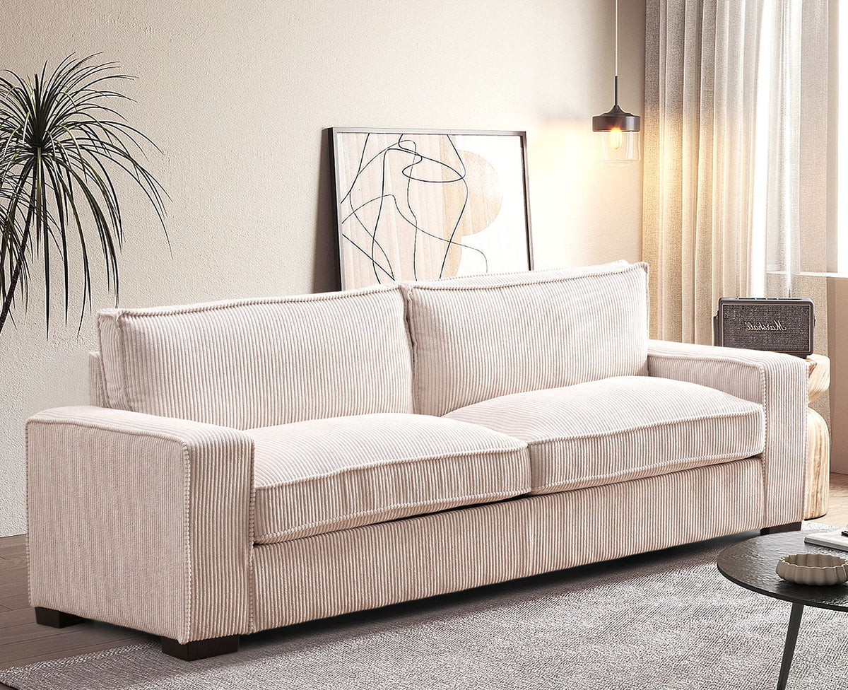 Luxe - Sofa With Sleek Design, Spacious And Comfortable 3 Seater Couch