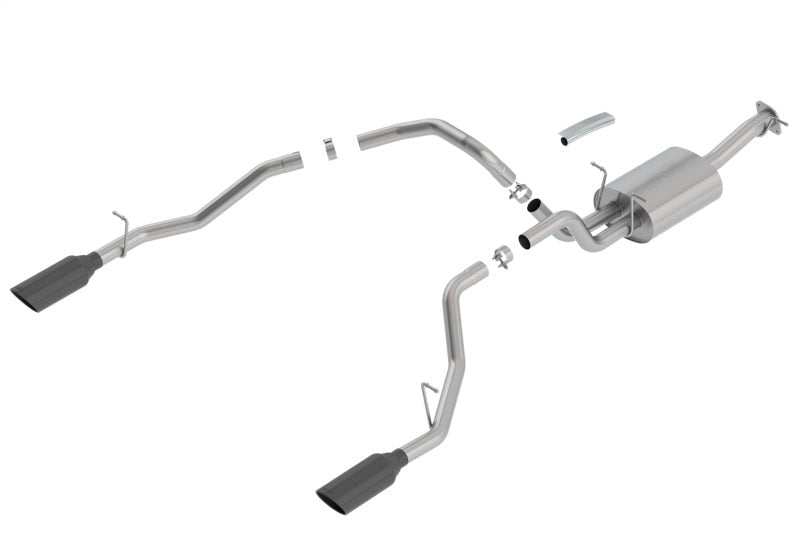 Borla 2019 RAM 1500 5.7L V8 AT 4DR Crew Cab Short Bed S-Type SS Catback Exhaust - Black Chrome Tip 140752BC