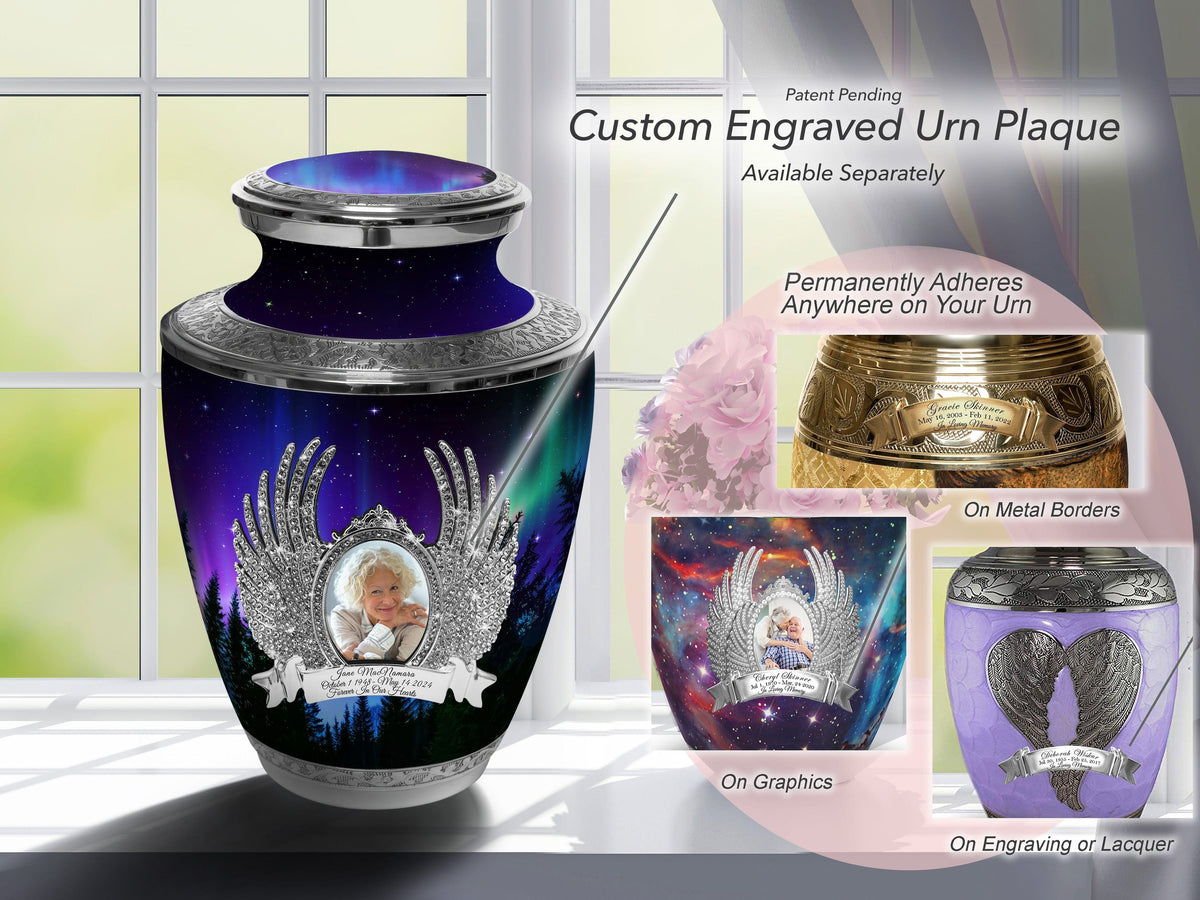 Northern Lights Cremation Urns for Human Ashes - Large Adult Funeral Urn