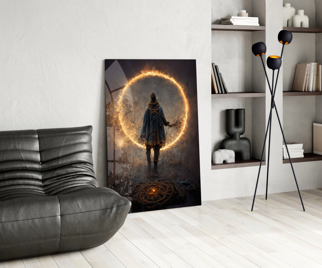 Circle Glass Wall Art || Designer Collection
