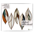 Stained Glass Feathers Christmas Ornaments Pattern Pack