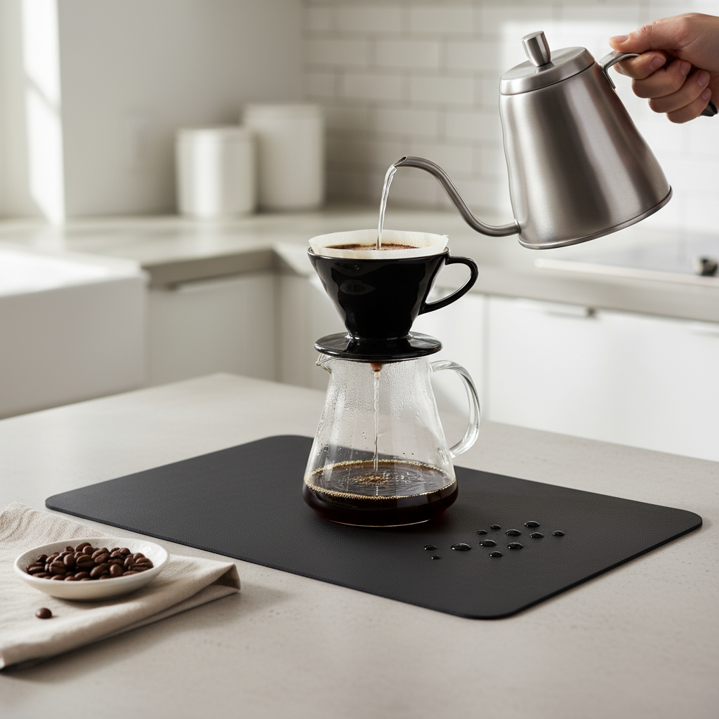 Coffee Bar Mat — Super Absorbent, Non-Slip | Strabella