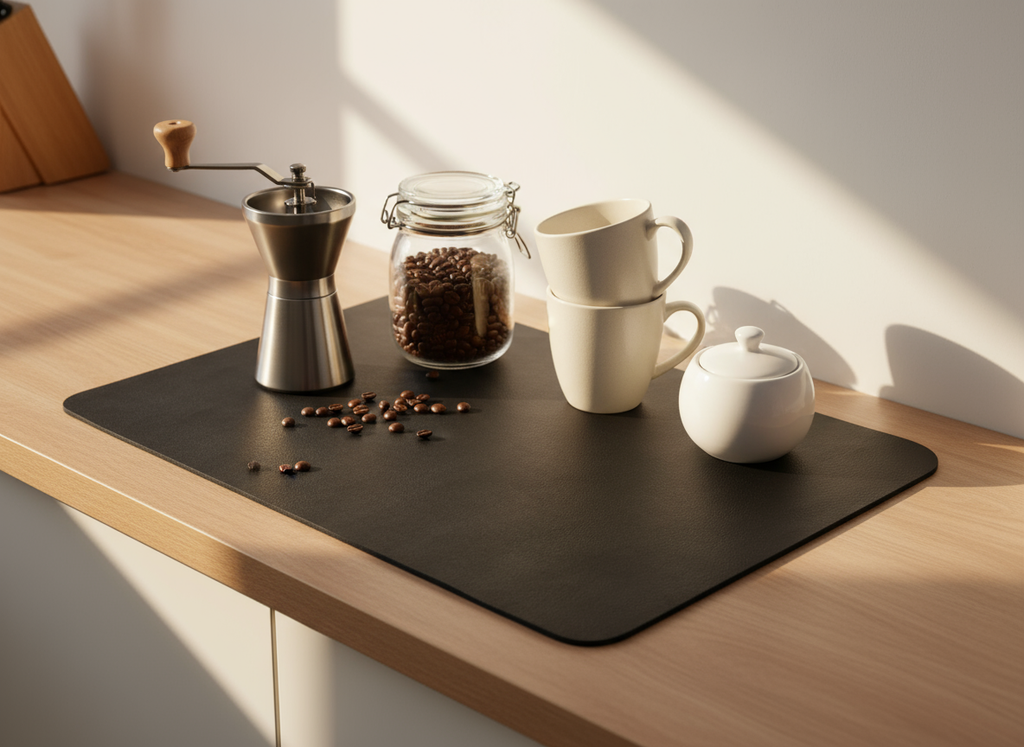 Coffee Bar Mat — Super Absorbent, Non-Slip | Strabella